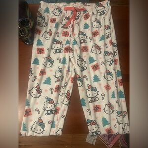 Hello kitty Christmas pajama pants nwt